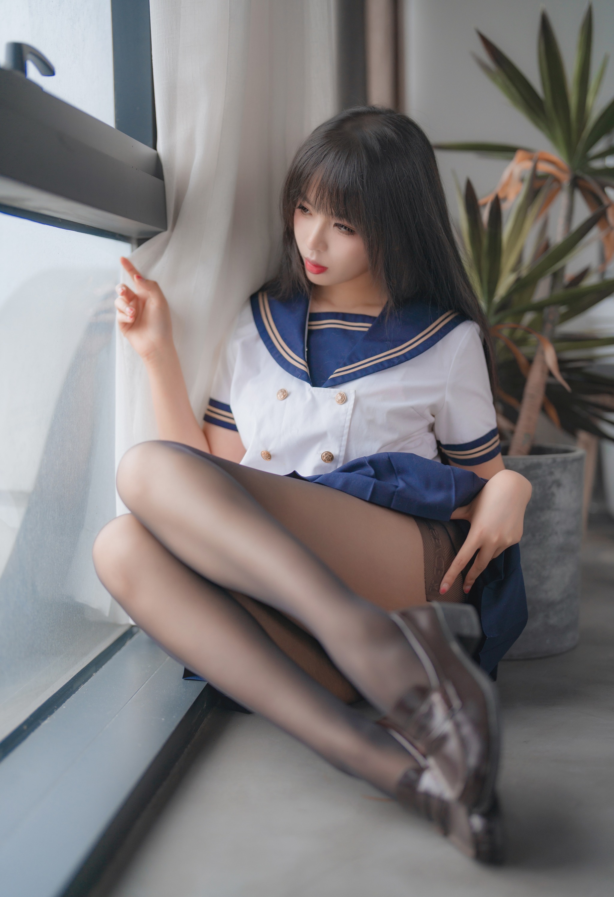 图片[1]-轩萧学姐 – NO.042 5月舰长 黑丝jk[32P]-XikXak